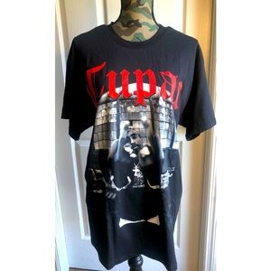 TuPac Middle Fingers T shirt By photographer Mike Miller